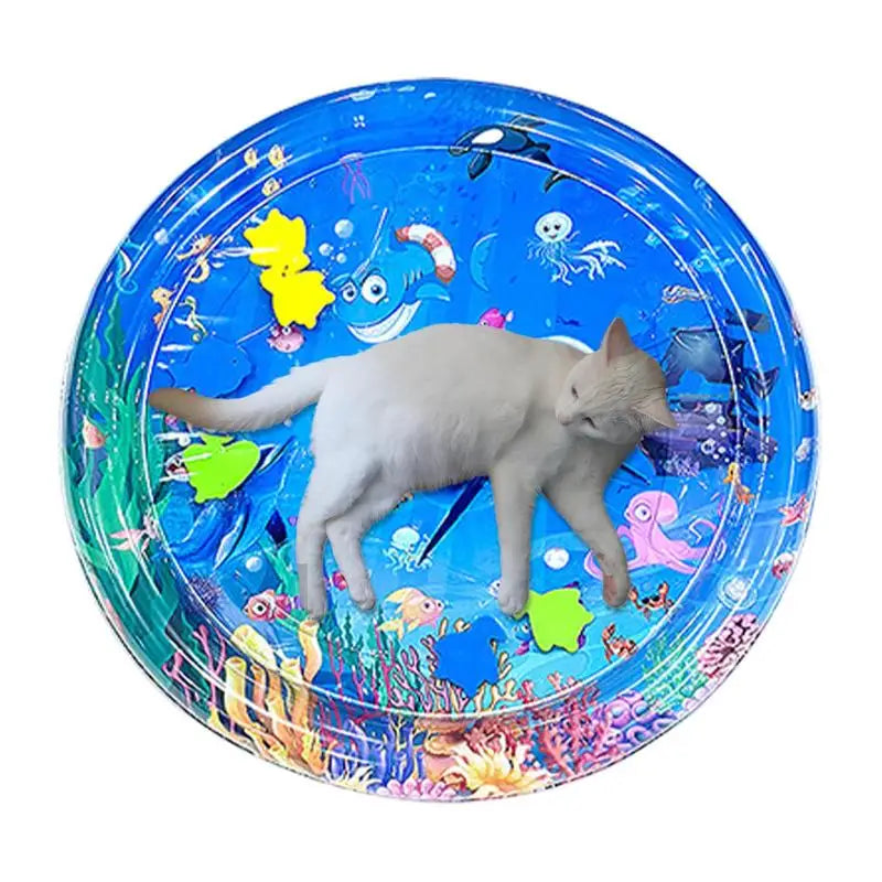 Sensory Water Play Mat for Cats Water Sensory Pad Thickened Water Sensory Playmat Pet Play Sensory Toy Water Sensory Pad