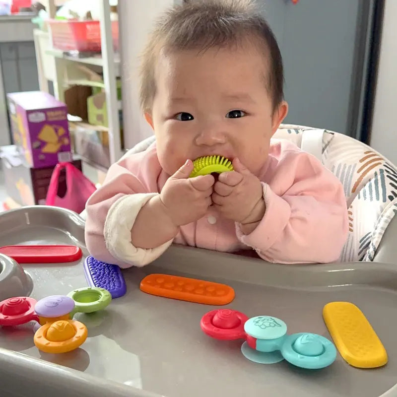 Sensory Stones Fidget Toys 6/8 Textured Worry Stones Social Emotional Stress Relief Toys for Special Needs