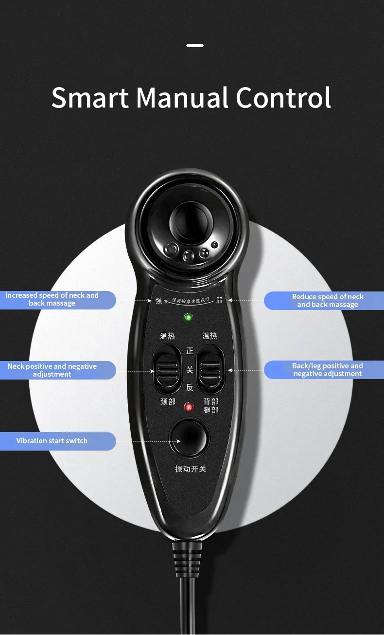 Electric Full Body Massage Chair – Shiatsu Kneading, Heating & Vibration