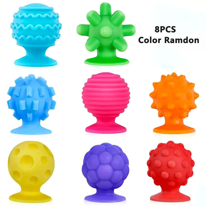 Fidget Sensory Toys with Textured Suction Cups for Autism Anxiety Relief Fidget Stress Toys Early Learning Montessori Kids Toys