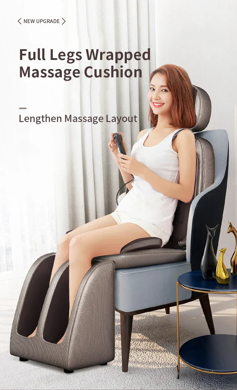 Electric Full Body Massage Chair – Shiatsu Kneading, Heating & Vibration