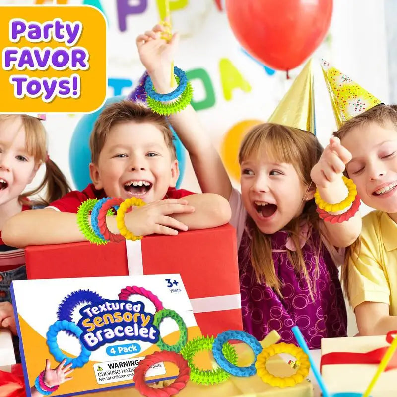 Kids Sensory Bracelets Toddler Texture Calming Sensory Bracelets Sensory Stretchy Bracelets Suitable For Toddler Children