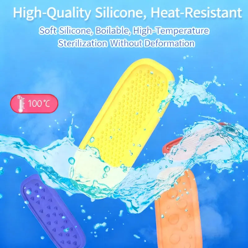 Sensory Stones Fidget Toys 6/8 Textured Worry Stones Social Emotional Stress Relief Toys for Special Needs