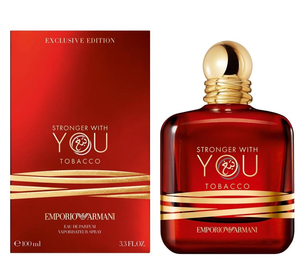 Emporio Armani Stronger With You Tobacco Eau de Parfum for Men 3.4 fl oz / 100ml – Long Lasting Luxury Fragrance | Hot USA Seller