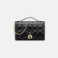 Dior My Dior Handbag Black Lambskin Cannage Quilted Designer Bag