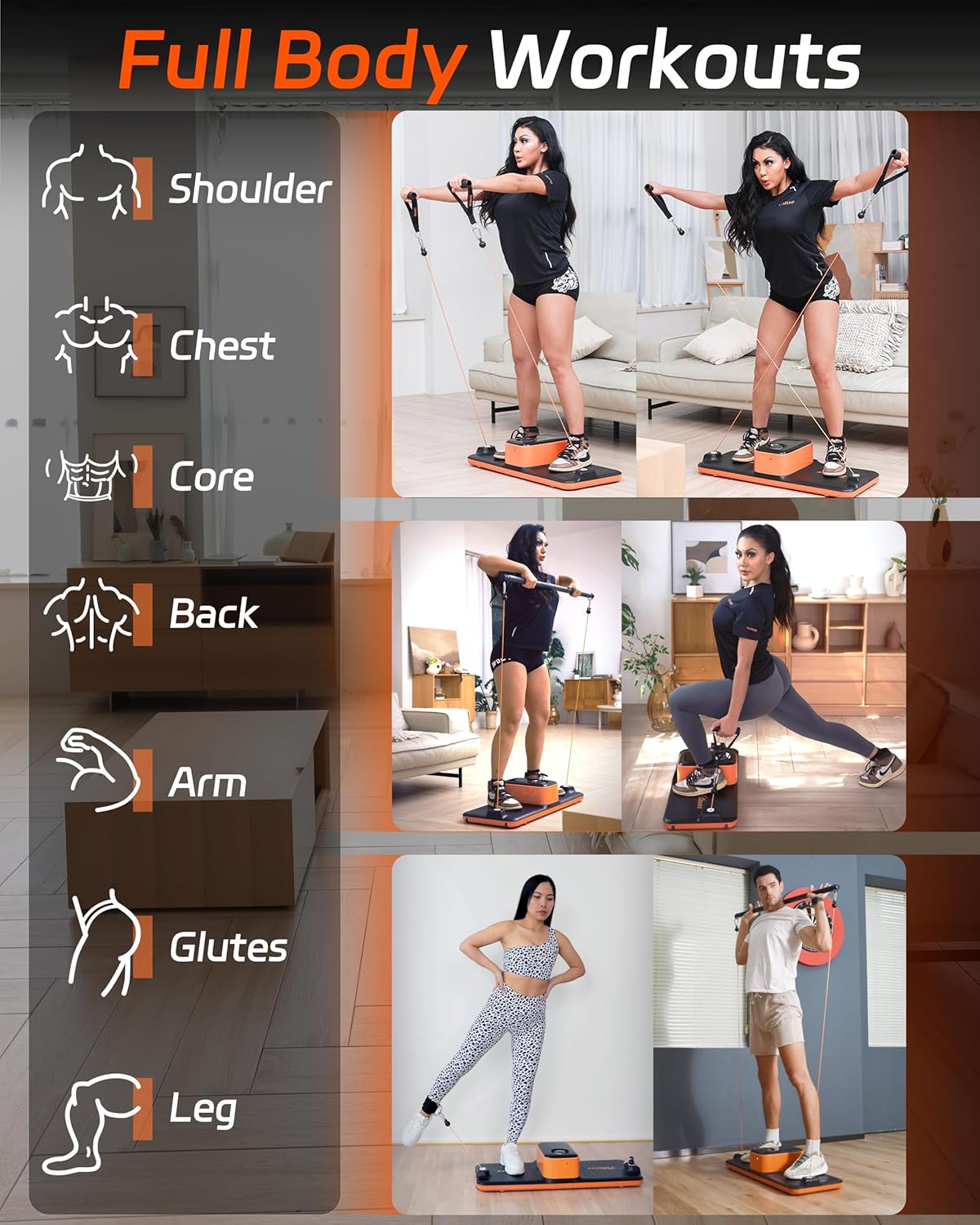 Smart Home Gym Workout Cable Machine – U-Trainer