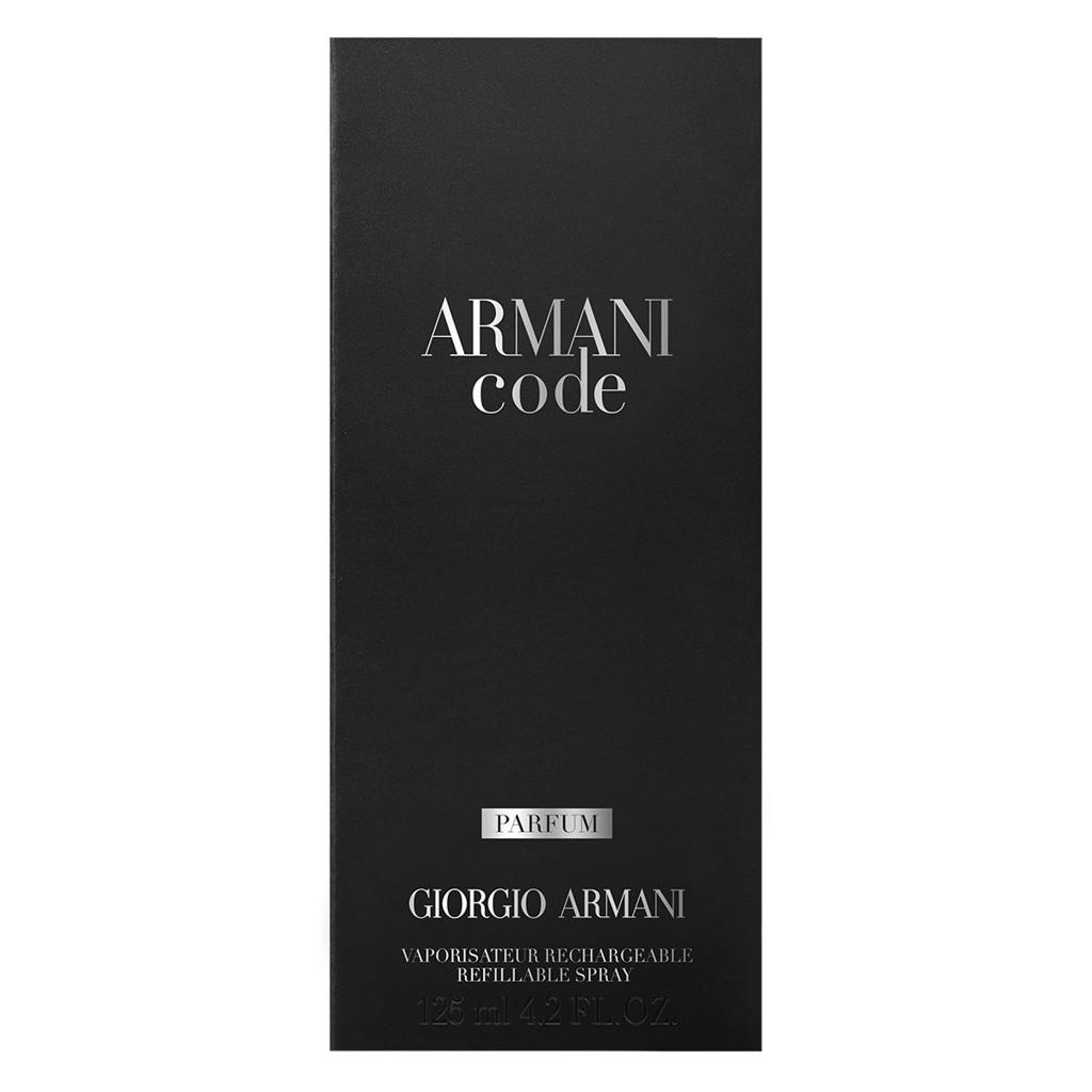 Giorgio Armani Code Parfum Refillable Spray for Men 4.2 Oz / 125 ml –