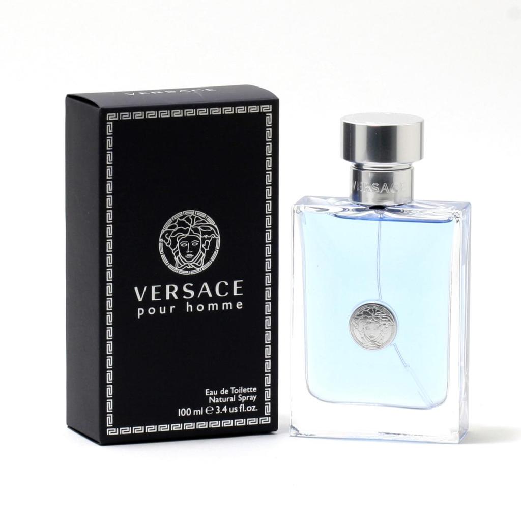 Versace Pour Homme Men's Eau de Toilette 3.4 oz / 100ml – Fresh Long Lasting Designer Cologne | Brand New | USA Seller