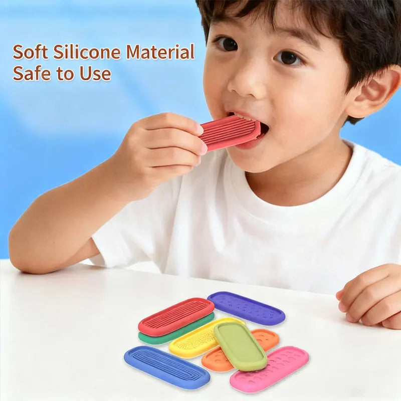 Sensory Stones Fidget Toys 6/8 Textured Worry Stones Social Emotional Stress Relief Toys for Special Needs