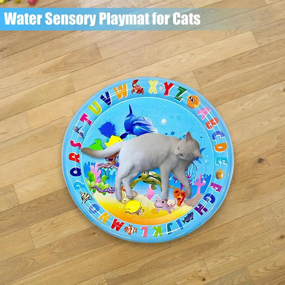 Sensory Water Play Mat for Cats Water Sensory Pad Thickened Water Sensory Playmat Pet Play Sensory Toy Water Sensory Pad