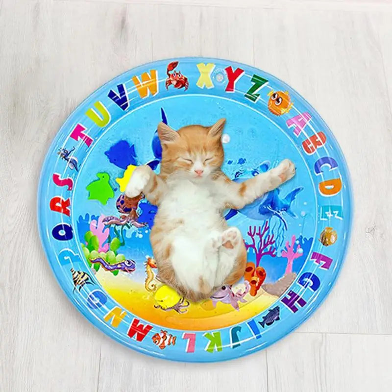 Sensory Water Play Mat for Cats Water Sensory Pad Thickened Water Sensory Playmat Pet Play Sensory Toy Water Sensory Pad