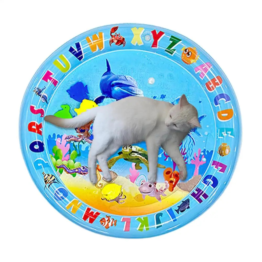 Sensory Water Play Mat for Cats Water Sensory Pad Thickened Water Sensory Playmat Pet Play Sensory Toy Water Sensory Pad