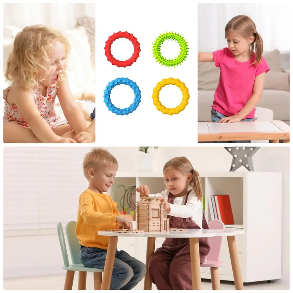 Kids Sensory Bracelets Toddler Texture Calming Sensory Bracelets Sensory Stretchy Bracelets Suitable For Toddler Children