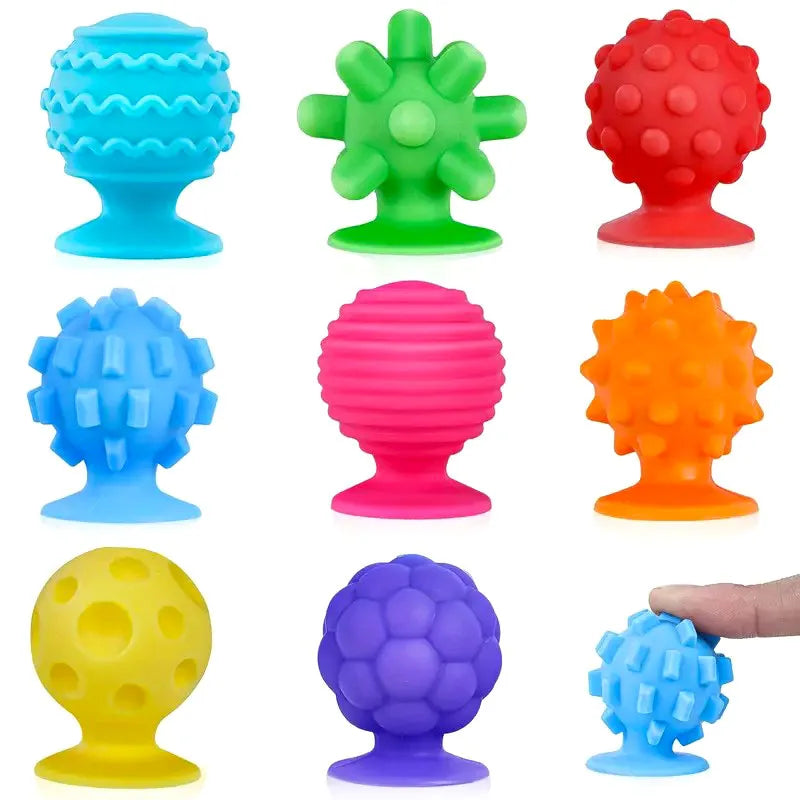 Fidget Sensory Toys with Textured Suction Cups for Autism Anxiety Relief Fidget Stress Toys Early Learning Montessori Kids Toys