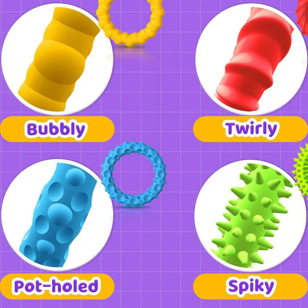 Kids Sensory Bracelets Toddler Texture Calming Sensory Bracelets Sensory Stretchy Bracelets Suitable For Toddler Children