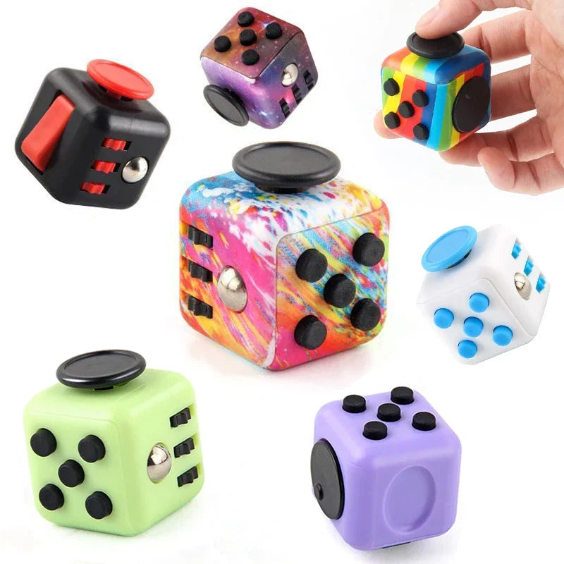 Fidget Cube Antistress Hand Spinner Decompression Toy for Autism ADHD Anxiety Sensory Toys for Kids Adults Stress Relief Toys
