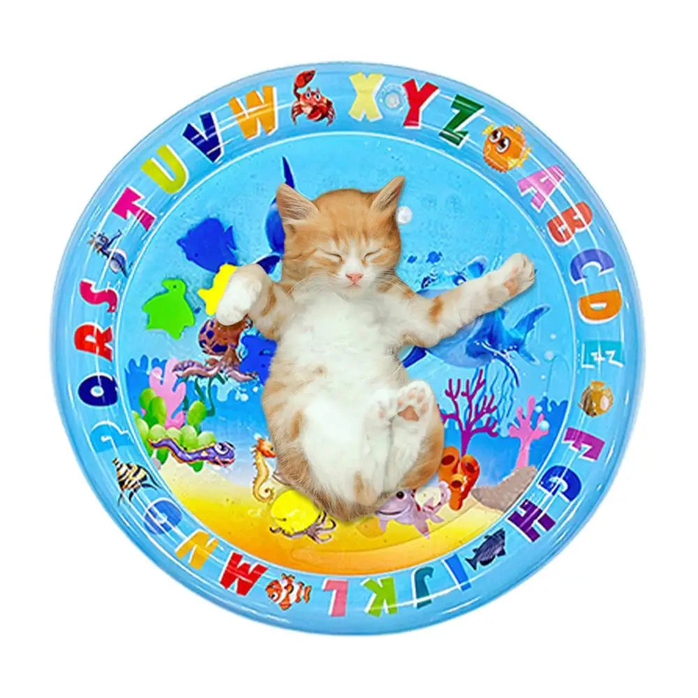 Sensory Water Play Mat for Cats Water Sensory Pad Thickened Water Sensory Playmat Pet Play Sensory Toy Water Sensory Pad