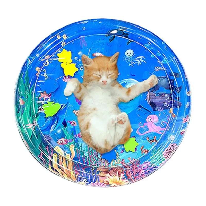 Sensory Water Play Mat for Cats Water Sensory Pad Thickened Water Sensory Playmat Pet Play Sensory Toy Water Sensory Pad